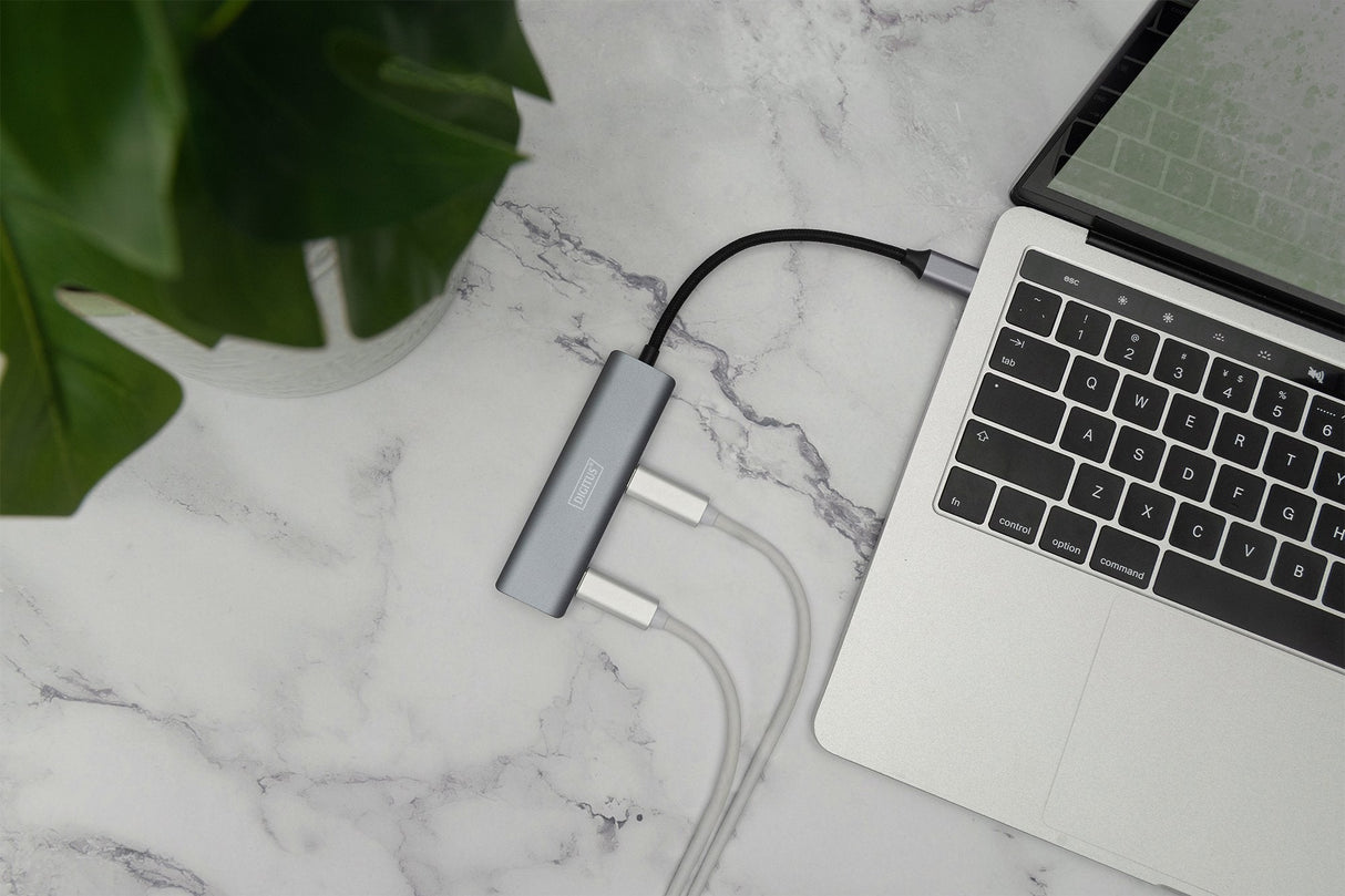 Digitus Hub De 4 Puertos Usb-C