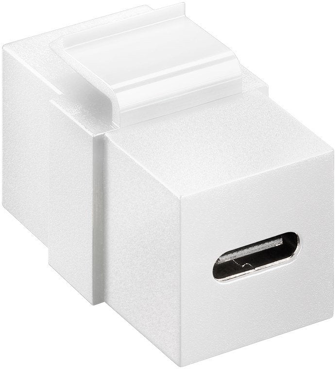 Adaptador Keystone Usb 3.2 Gen 2 (10 Gbit/S),Usb-C-Hembra > Usb-C-Hembra Blanco