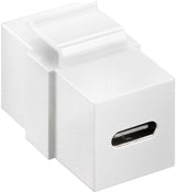 Adaptador Keystone Usb 3.2 Gen 2 (10 Gbit/S),Usb-C-Hembra > Usb-C-Hembra Blanco