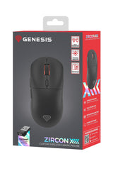 Raton Gaming Genesis Zircon Xiii Customizable Inalambrico 26000 Dpi Negro
