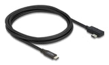 Delock Koaxiales Usb 40 Gbps Cable Angular Links / Rechts Usb Pd 3.1 240 W 2 M