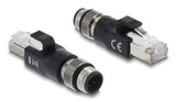 EAN 4043619908318 - DeLOCK 90831 cambiador de género para cable M12 4-pin RJ-45 Negro imagen 1