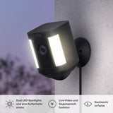 Amazon Ring Spotlight Cam Plus Plug-In Negro