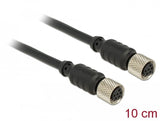Delock M8 Sensor-   Aktorverlängerungscable 6 Pin Buchse Zu 6 Pin Buchse Wasserdicht 10 Cm