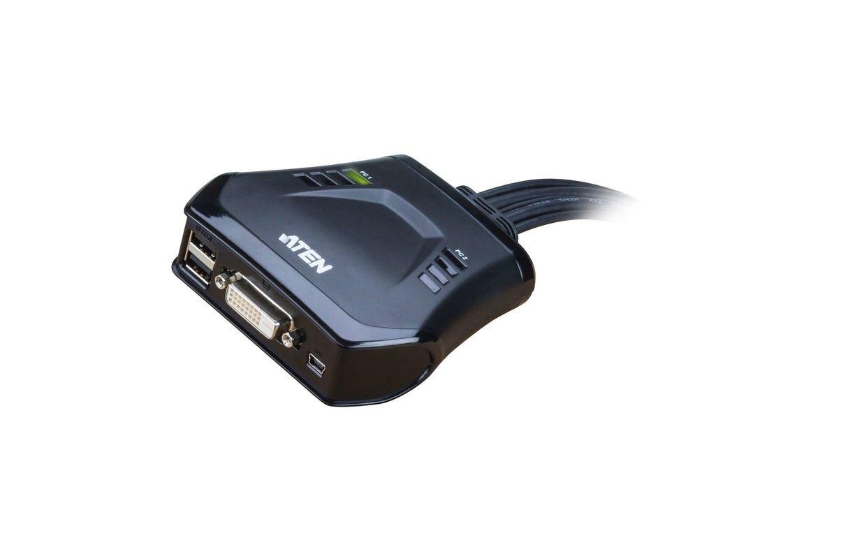 EAN 0672792004575 - ATEN CS22D-AT interruptor KVM Negro imagen 2