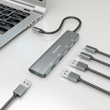 EAN 8436574709995 - AISENS A109-0857 hub de interfaz USB 3.2 Gen 1 (3.1 Gen 1) Type-C 5 Mbit/s imagen 5