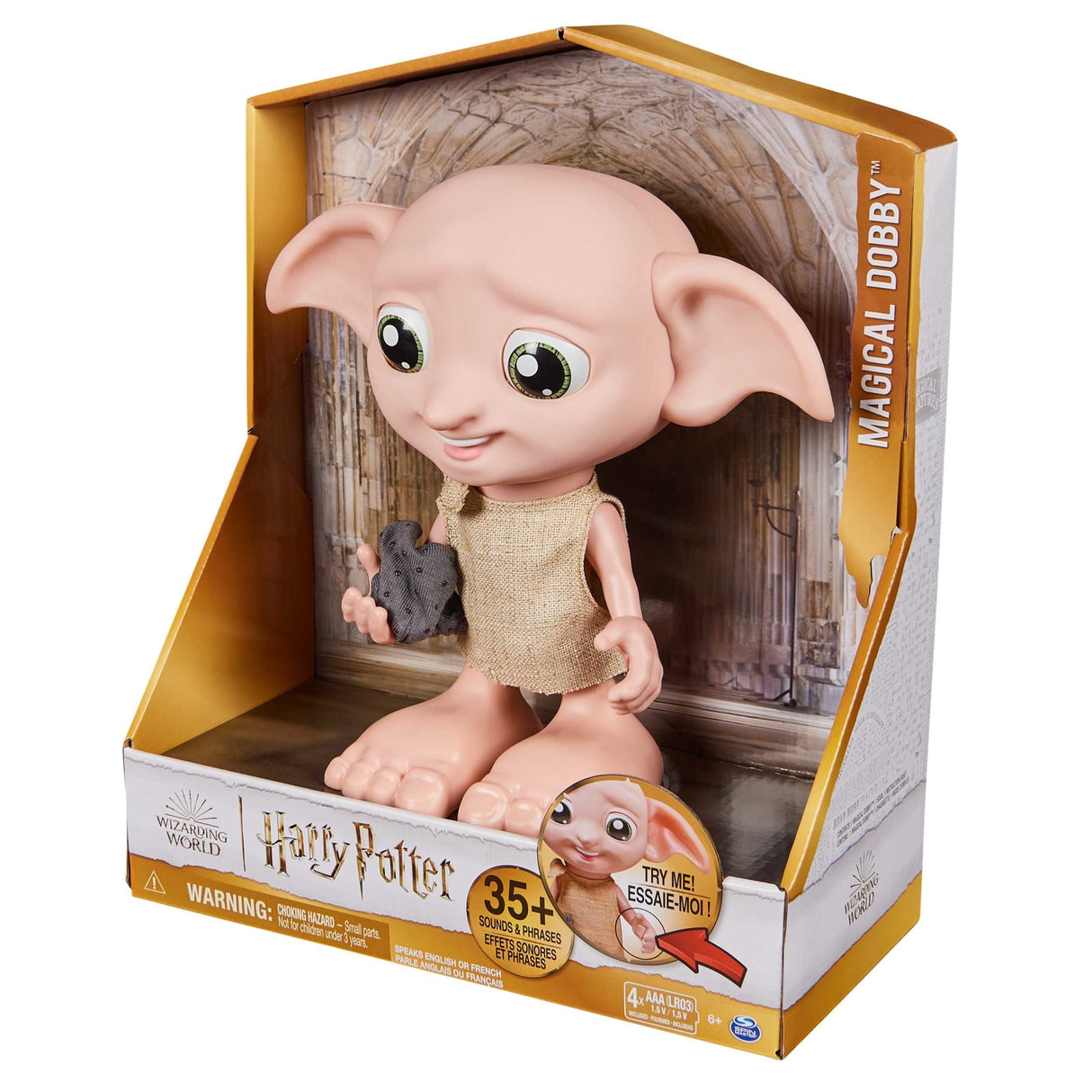 Figura Spin Master Wizarding World - Dobby House Elf Interactivo 6069165