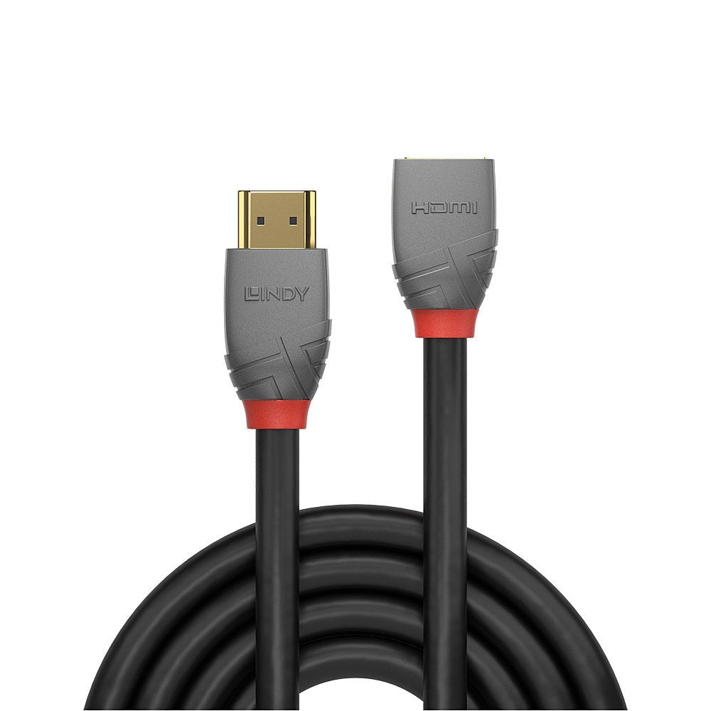 Lindy Hdmi 2.0 Cable De Extensión 0.50m, Línea Anthra