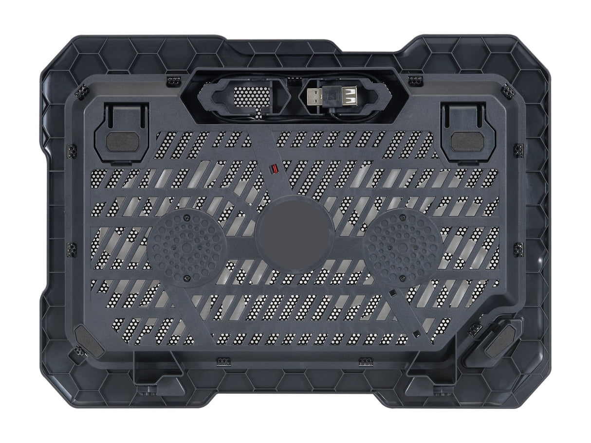 Base Refrigeracion Para Portatiles Conceptronic 2 Ventiladores 125mm Hasta 15.6