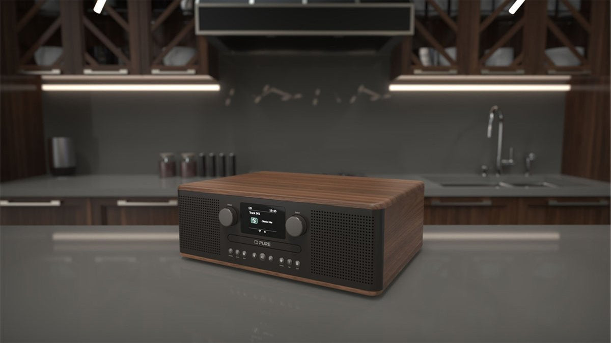 Pure Classic C-D6 Digitalradio Coffee Schwarz Walnuss Eu Uk