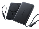 Picogo Am52 Qi2.2 Slim Magnetic Power Bank With Built-In Cable        10000mah 45w Cosmic Black
