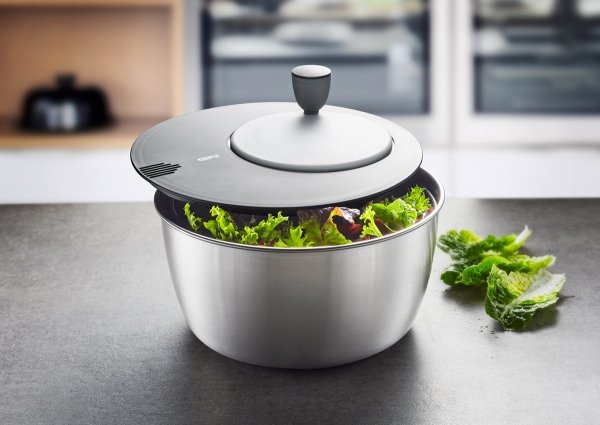 Gefu Rotare Escurridor De Ensalada Acero Inoxidable Manivela/Pomo
