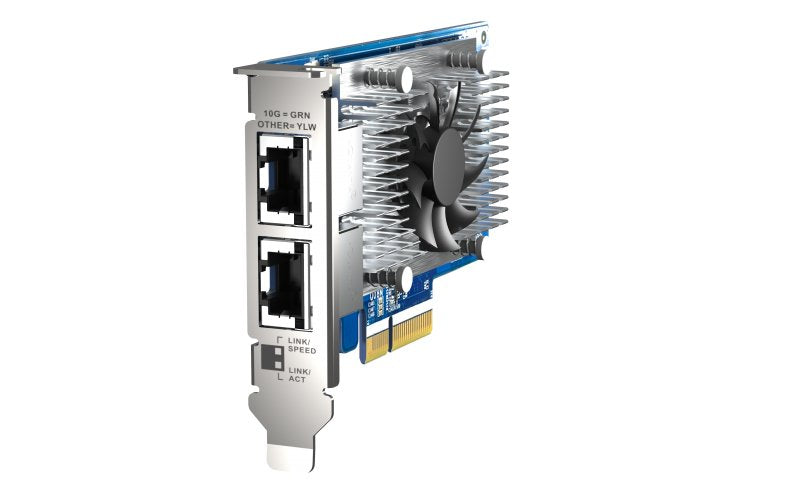 Qnap Qxg-10g2t-X710 Tarjeta De Expansion De Red De 10 Gbe, Intel X710 De Dos Puertos, 4xpcie Para Nas Con Pcie