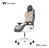 Thermaltake Argent E700 Glacier Blanco With Slate Gray Crayon Real Leather Chair
