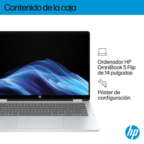 EAN 0199896061681 - HP OmniBook 5 Flip 2-in-1 Laptop 14-fp0045ns Intel Core 7 150U 35,6 cm (14") Pantalla táctil 2K 16 GB LPD imagen 5