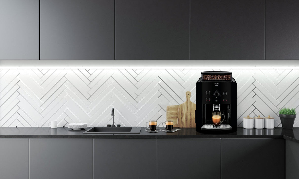 Cafetera Expreso Krups Arabica 1450w 15 Bares Negra