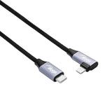 Akyga Cable Usb Ak-Usb-55 Usb Tipo C M Lightning M Angle Ver. 2.0 30w 0.3m