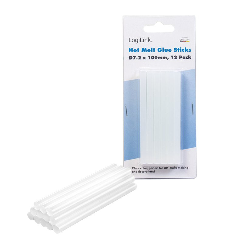 Logilink Wz0053 Varillas De Pegamento Caliente De 7,2 Mm De Diámetro Paquete De 12 Adecuado Para Wz0050, 12 Stück