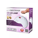 Lámpara De Uñas Led Esperanza Uv Agate 36w Ebn010