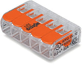 Wago 221-415 Bloque De Terminales 1p Naranja, Transparente