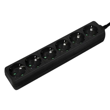 EAN 4052792052534 - LogiLink LPS238B base múltiple 1,5 m 6 salidas AC Interior Negro imagen 1