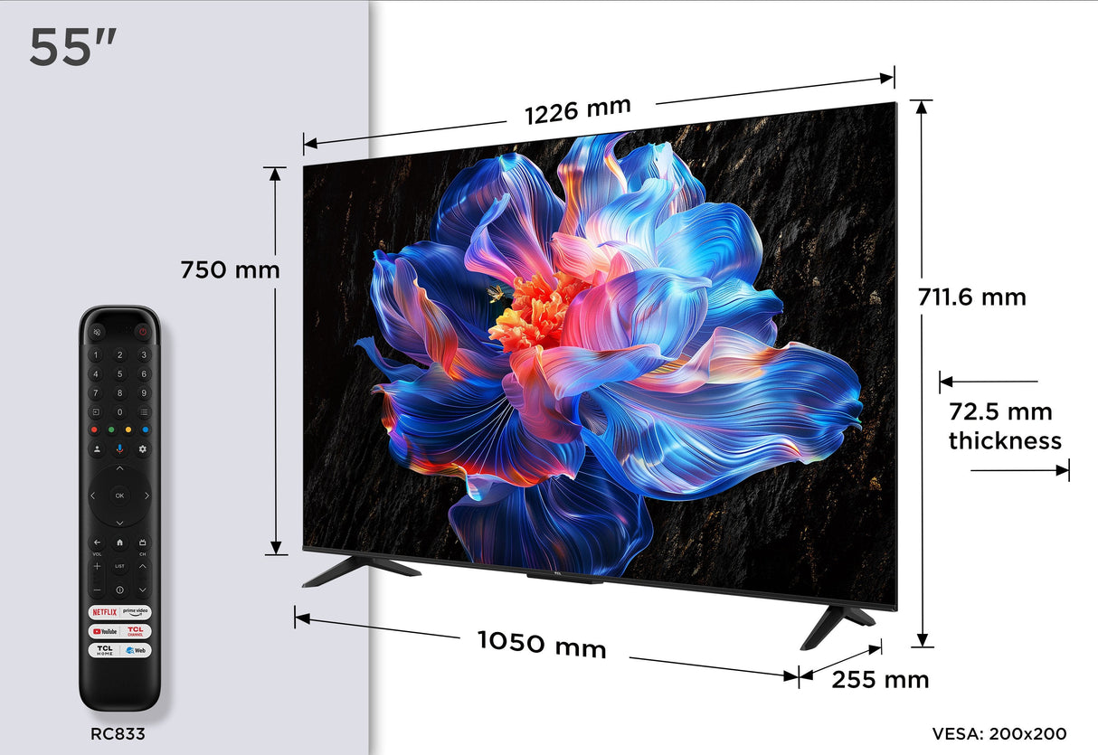 Televisor Led Tcl 55p6k 55' Ultra Hd 4k Smart Tv Wifi