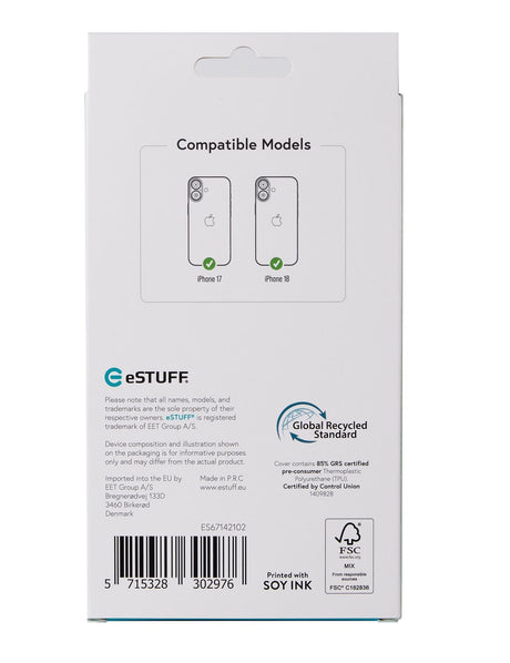 EAN 5715328302976 - eSTUFF INFINITE (GRS) OSLO iPhone 18/17 Clear Magnetic Cover funda para teléfono móvil Transparente imagen 9