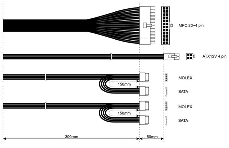 EAN 5901720135117 - Akyga AK-S1-300 unidad de fuente de alimentación 300 W 20+4 pin ATX SFX Plata imagen 5
