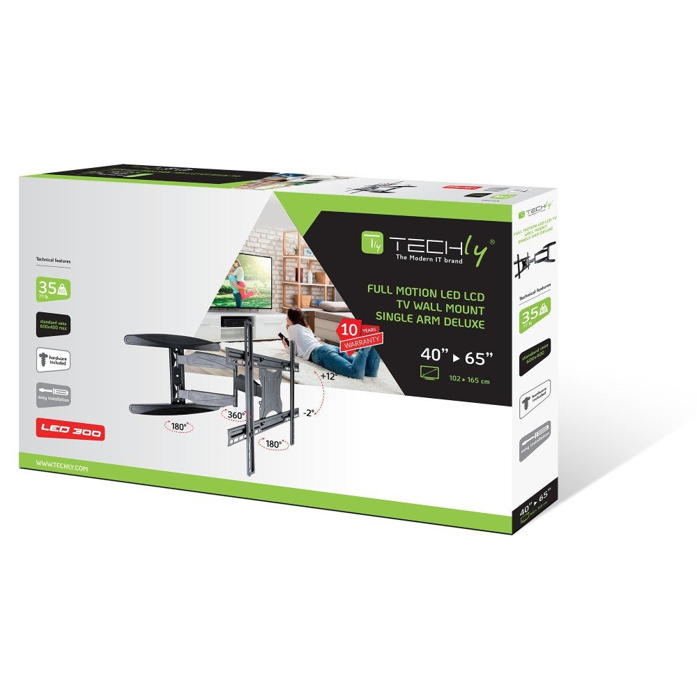 Techly Ica-Plb 171l Soporte Para Tv 165,1 Cm (65") Negro