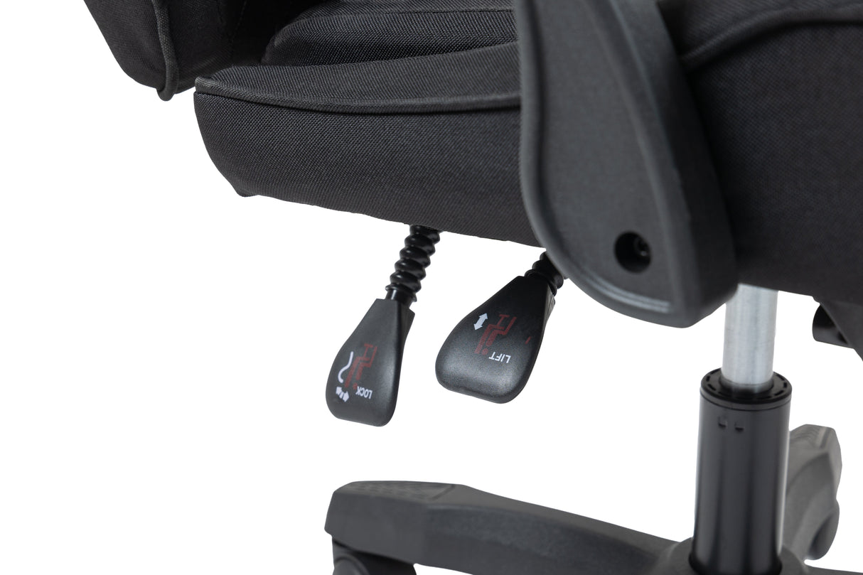 Silla Gamer Mars Gaming Mgcxfgrbl Negra Y Blanca Reclinable Reposabrazo Ajustable Reposapies Cojines