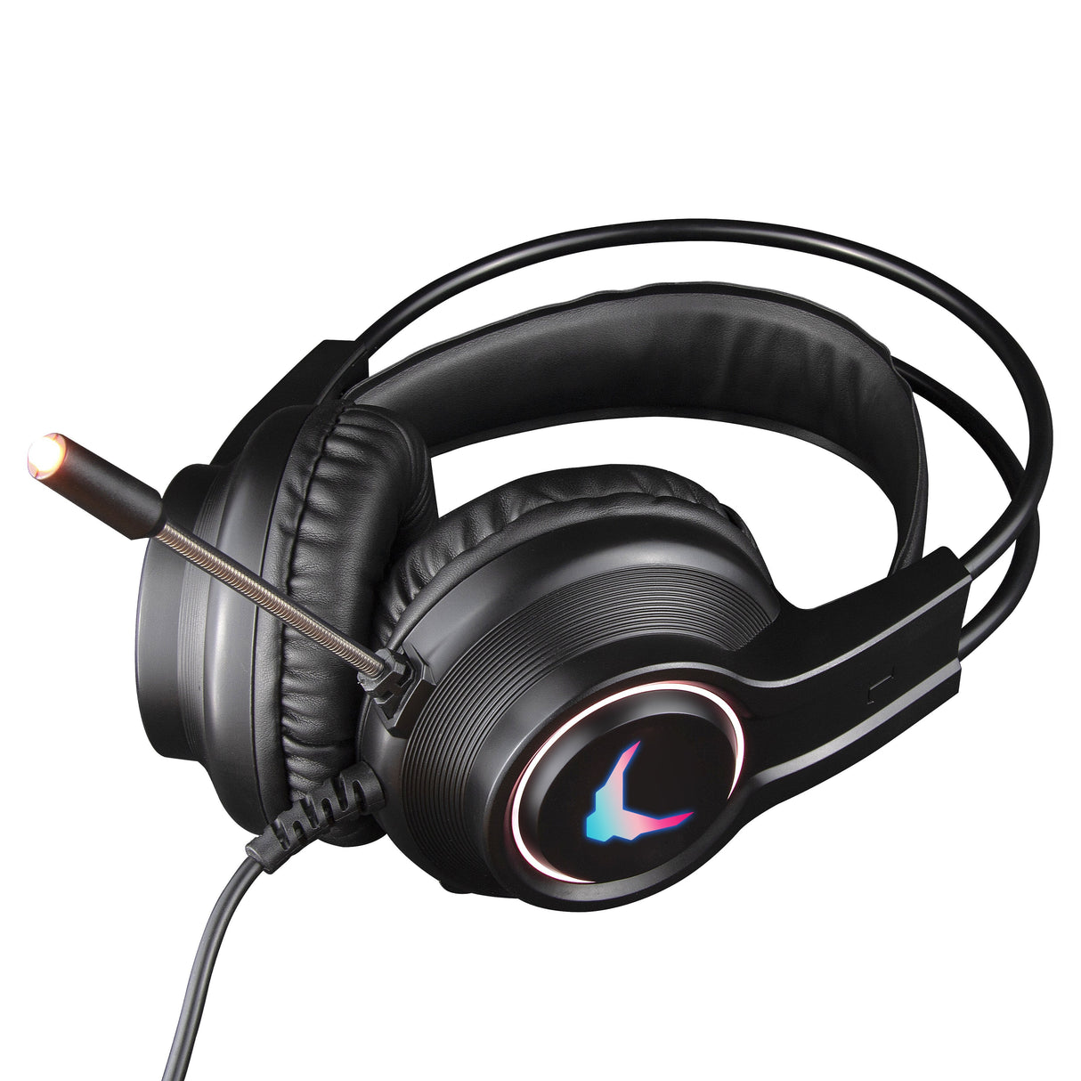 Omega Varr Casco Pro-Gaming Luz Led Cancelacion Ruido Mic Vh8030 Usb+2*Mini Jack