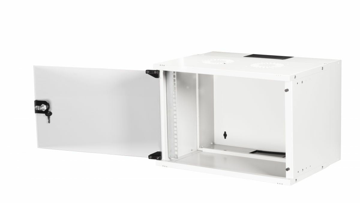 Armario Mural 19" Equip Eco Mount 7u Ewm-07-5440-G 540x400x330 Color Gris  Puerta Cristal Templado