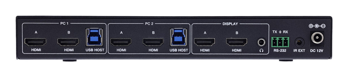 Inline Kvm Switch, 2x1 ,Hdmi 4k/60hz, Dual Monitor , Usb 3.2 Hub