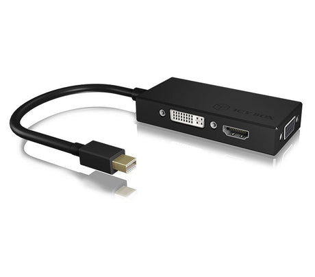 EAN 4250078165651 - ICY BOX IB-AC1032 Mini DisplayPort DVI-D + VGA (D-Sub) + HDMI Negro imagen 1