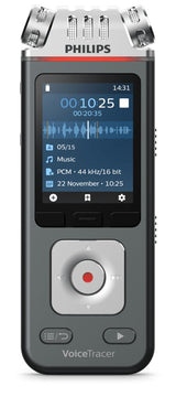 EAN 0855971006519 - Philips Voice Tracer DVT7110/00 dictáfono Tarjeta flash Antracita, Cromo imagen 1