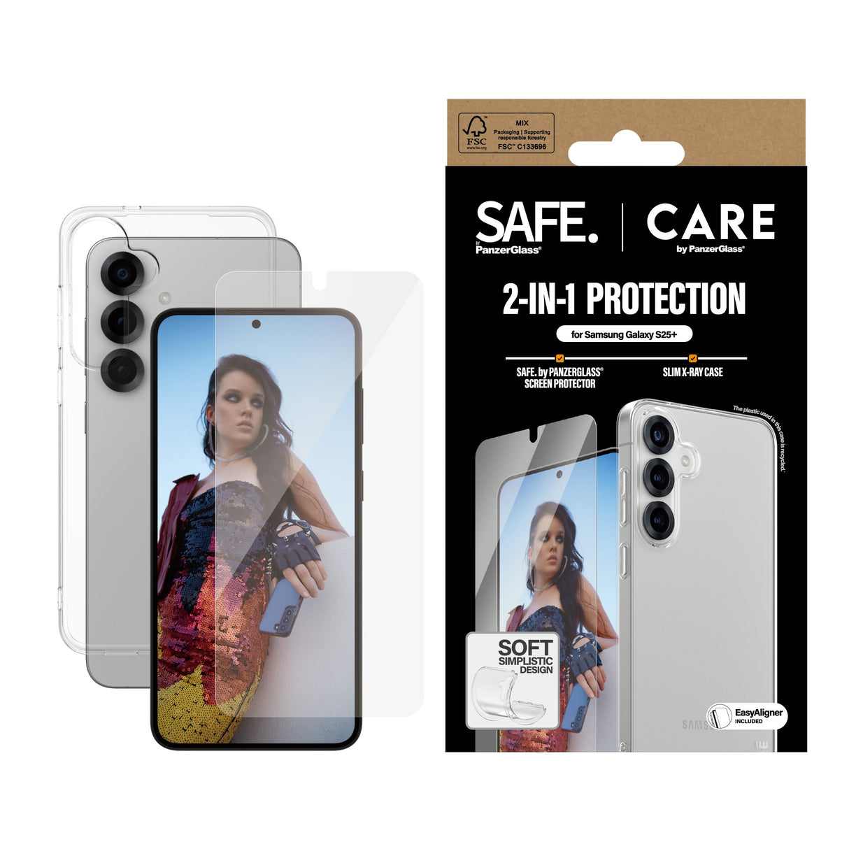 EAN 5715685016073 - PanzerGlass CARE™ by ® 2-in-1 Bundle Samsung Galaxy S25+ Protector de pantalla 1 pieza(s) imagen 2