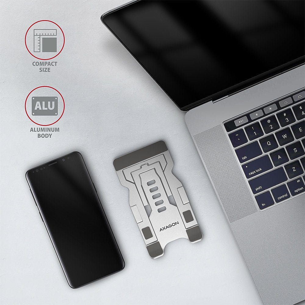 Axagon Stnd-M Montaje Y Soporte Para Smartphone  Aluminio