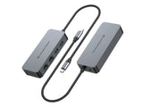 Adaptador Usb-C A Ethernet Rj45 Conceptronic Abby24g 2 Puertos Gigabit Con Hub Usb 3,2 X2 Puertos