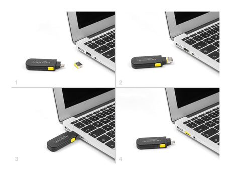EAN 4043619220311 - DeLOCK 22031 bloqueador de puerto Bloqueador de puerto + clave USB tipo A Negro, Amarillo 1 pieza(s) imagen 5