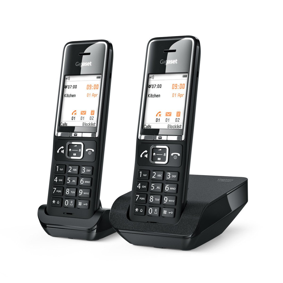 EAN 4250366866352 - Gigaset COMFORT 550 duo Teléfono analógico Identificador de llamadas Negro imagen 11