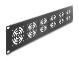 19? 2 He Rackblende Für 6 Lüfter 60 X 60 Mm Dunkelgrau
