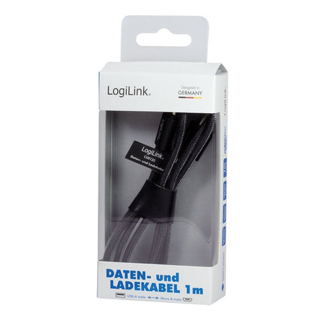 EAN 4052792050912 - LogiLink CU0132 cable USB USB 2.0 1 m USB A Micro-USB A Gris imagen 3