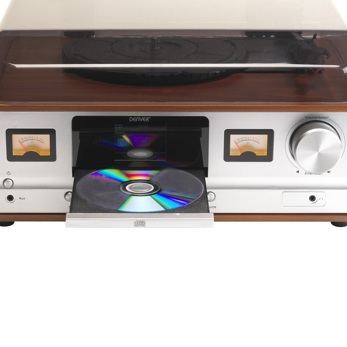Denver Mrd-52 Lightwood Tocadiscos