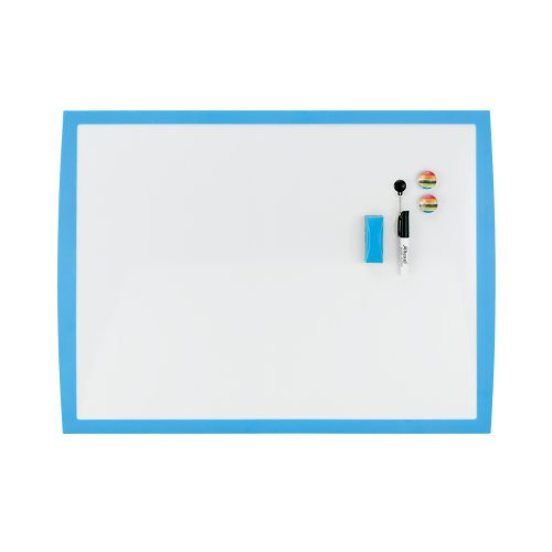 Nobo Pizarra Blanca Magnetica Pequeña 585x430 - Marco De Colores Vibrantes - Accesorios De Pizarra A Juego - Azul