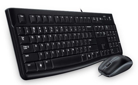 Teclado Hebreo + Ratón Logitech Desktop Mk120 Usb Negro 920-002545