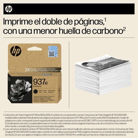 EAN 0196786147715 - HP 937e EvoMore Black Original Ink Cartridge cartucho de tinta 1 pieza(s) Alto rendimiento (XL) Negro imagen 3
