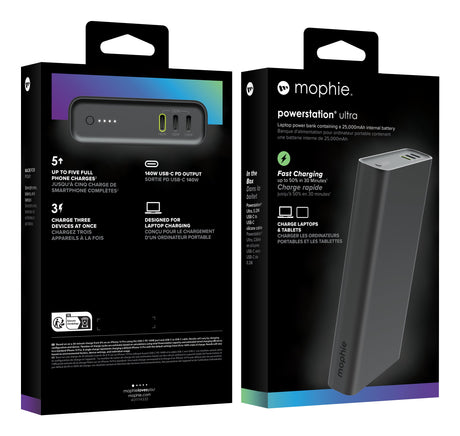 EAN 0840390311658 - mophie Powerstation Ultra 25000 mAh Negro imagen 5