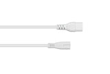 Kabelmeister Euro-Extensión. Conector Macho C8 An C7, Blanco, 2m
