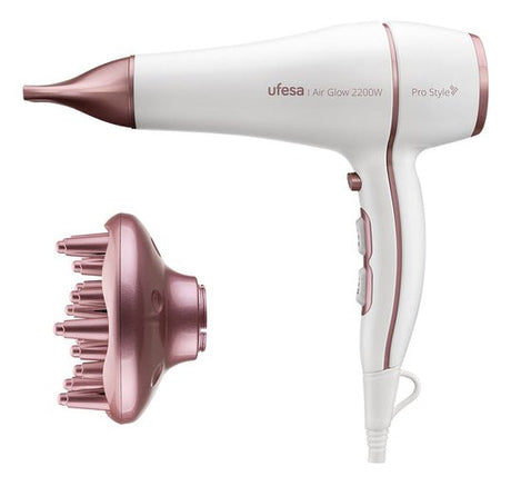 EAN 8422160060786 - Ufesa 60306078 secador 2200 W Rosa, Blanco imagen 1