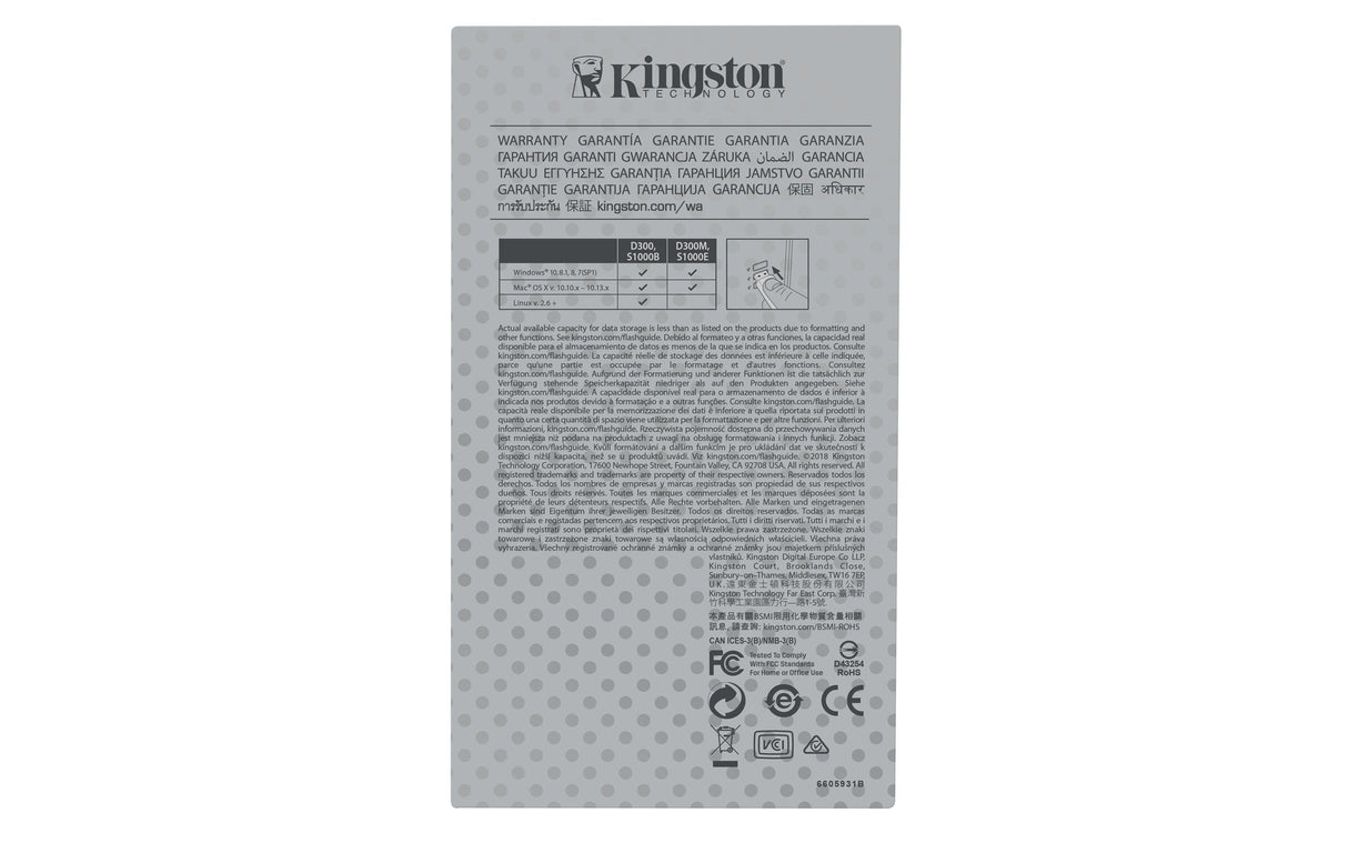 EAN 740617255225 - Kingston Technology IronKey S1000 unidad flash USB USB tipo A 3.2 Gen 1 (3.1 Gen 1) Plata imagen 7